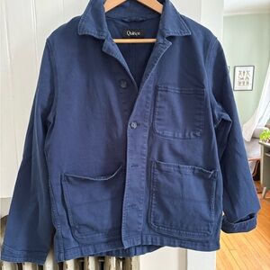 Quince Navy Shirt Jacket